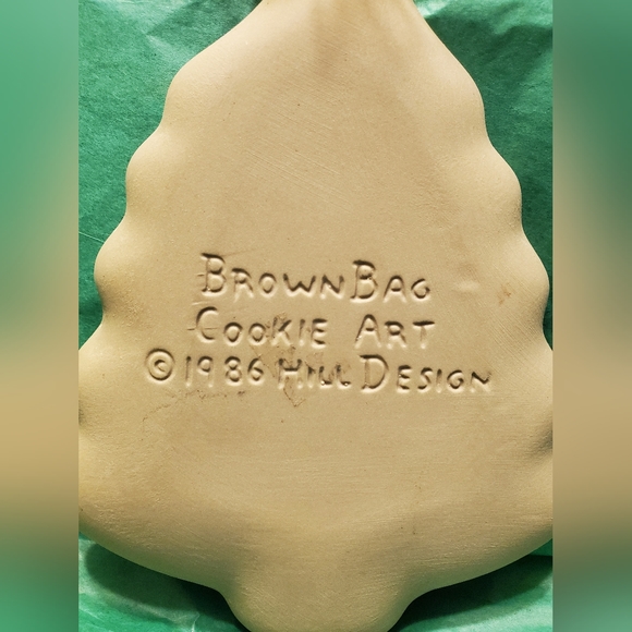 Vintage Brown Bag Cookie Art 1986 Hill Design Christmas Tree Mold - Picture 4 of 6